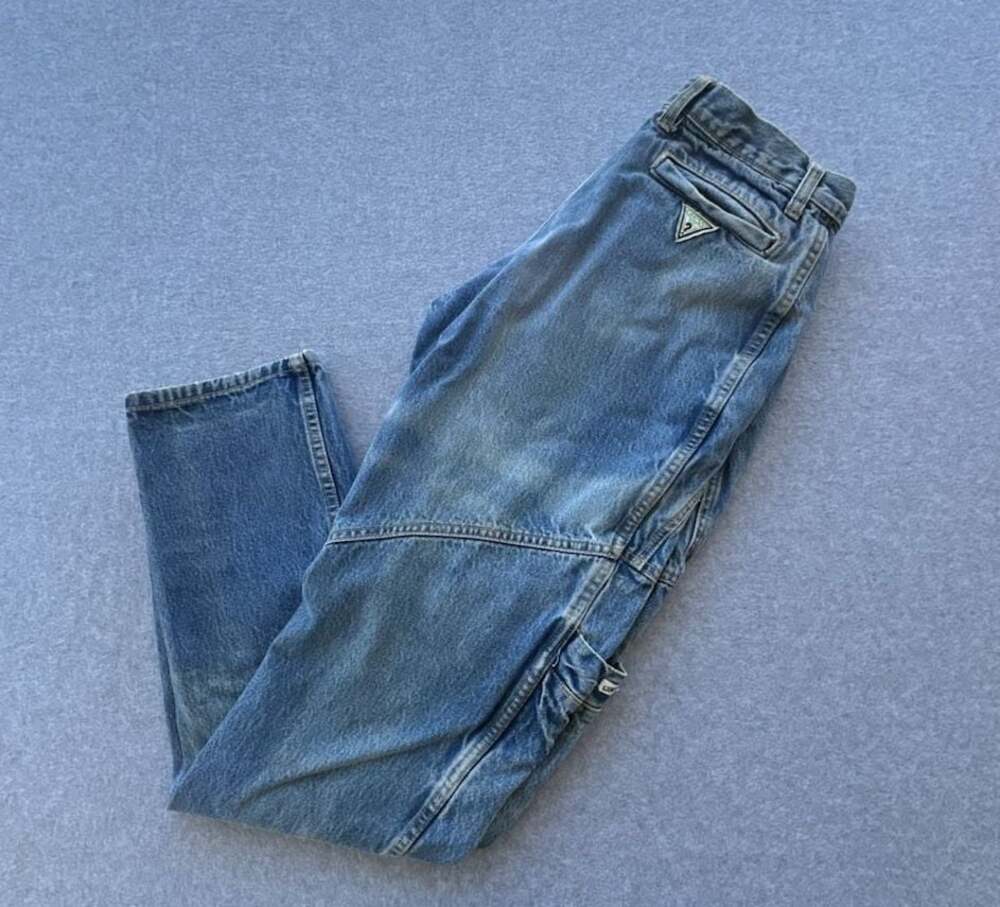 Vintage Georges Marciano for Guess Knee Seam Paneled Cargo Jeans
